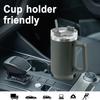 Fashionable 40-ounce stainless steel cup with handle, vacuum insulated travel cup, leak-proof double-wall hot cup, sports water bottle