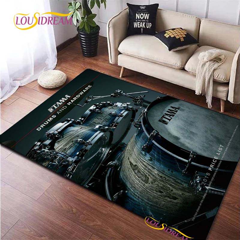 Drums Brand Carpet for Living Room Bedroom Rugs Kitchen Kids Door Unslip Floor Mats Birthday gift photography props Alfombra Rug