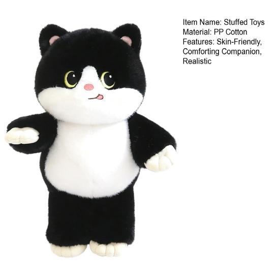 Peluche Animal en Peluche Doux Veau qui Court Renard Chat Chien Poupée pour Enfants à Câliner