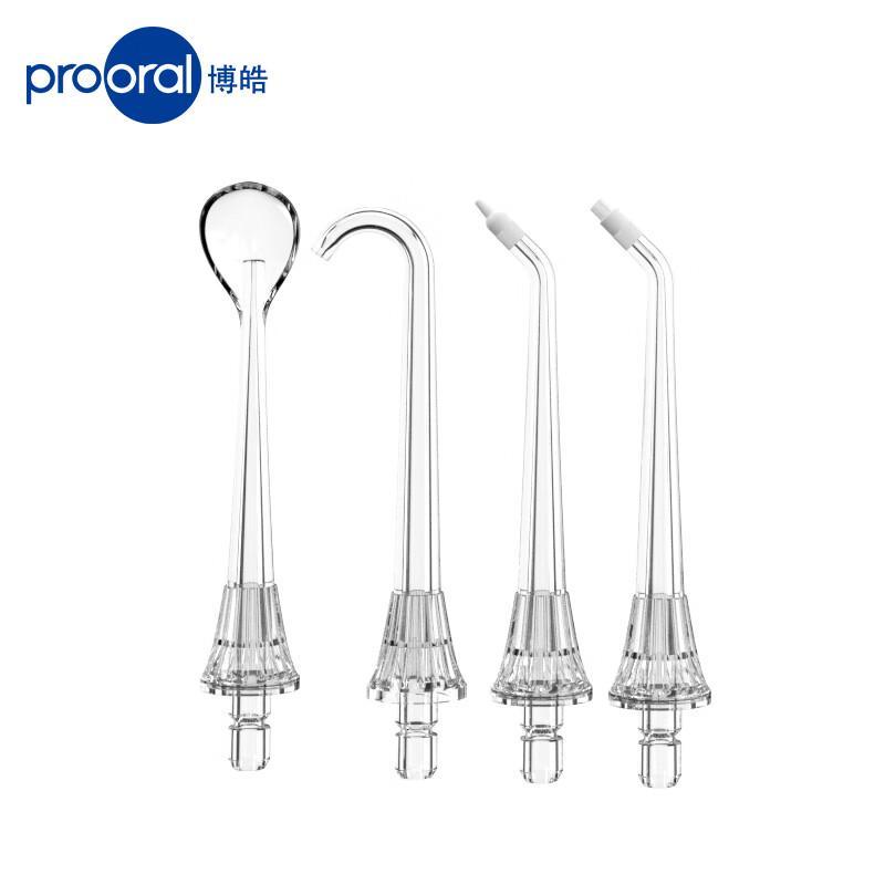 Prooral Transparent Orthodontic Water Flosser Nozzle Set (4-Pack)