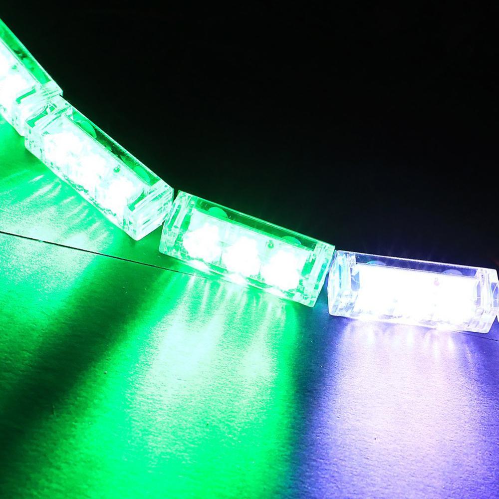 

New One for six car network lights flashing 18LED Motorcycle Car Side Lights