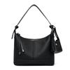 Women's Textured Hobo Bag Stylish Shoulder Bag with Detachable Small Pouch for Daily Use
