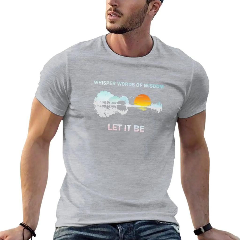 Whisper Words Of Wisdom Let It Be Sunrise T-Shirt graphics oversized customs design your own cute clothes t shirt