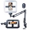 CACENCAN M08 Ring Photography Smartphone Stand with Overhead Adjustable Angle and 3 Color 1400 USB Selfie and Video Overhead Hand Actress Online Nail