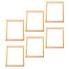 6 Pcs Decor for Home Photo Frame House DIY Miniature Kit Accessories Wooden Picture Frames Decorate