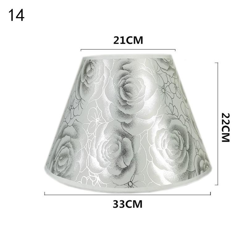 European Retro Style Table Lampshades PVC Sheepskin Fabric Floor Lamp Shade Bedroom Bedside Home Decor Wall Lamp Shell Cover