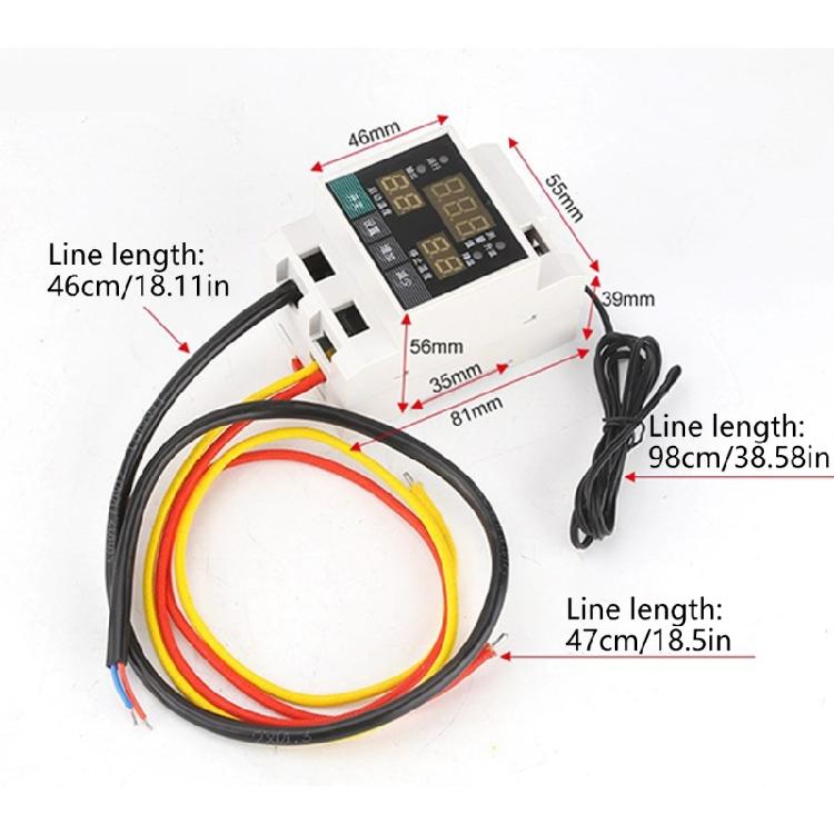 Triple Display Temperature Controller DIN Rail Installation ABS PC Material Multi Control Mode Operation Thermostat