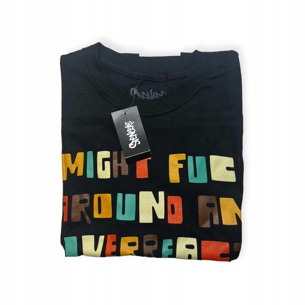 Koszulka T-shirt męski okrągły dekolt SPENCER'S NADRUK L