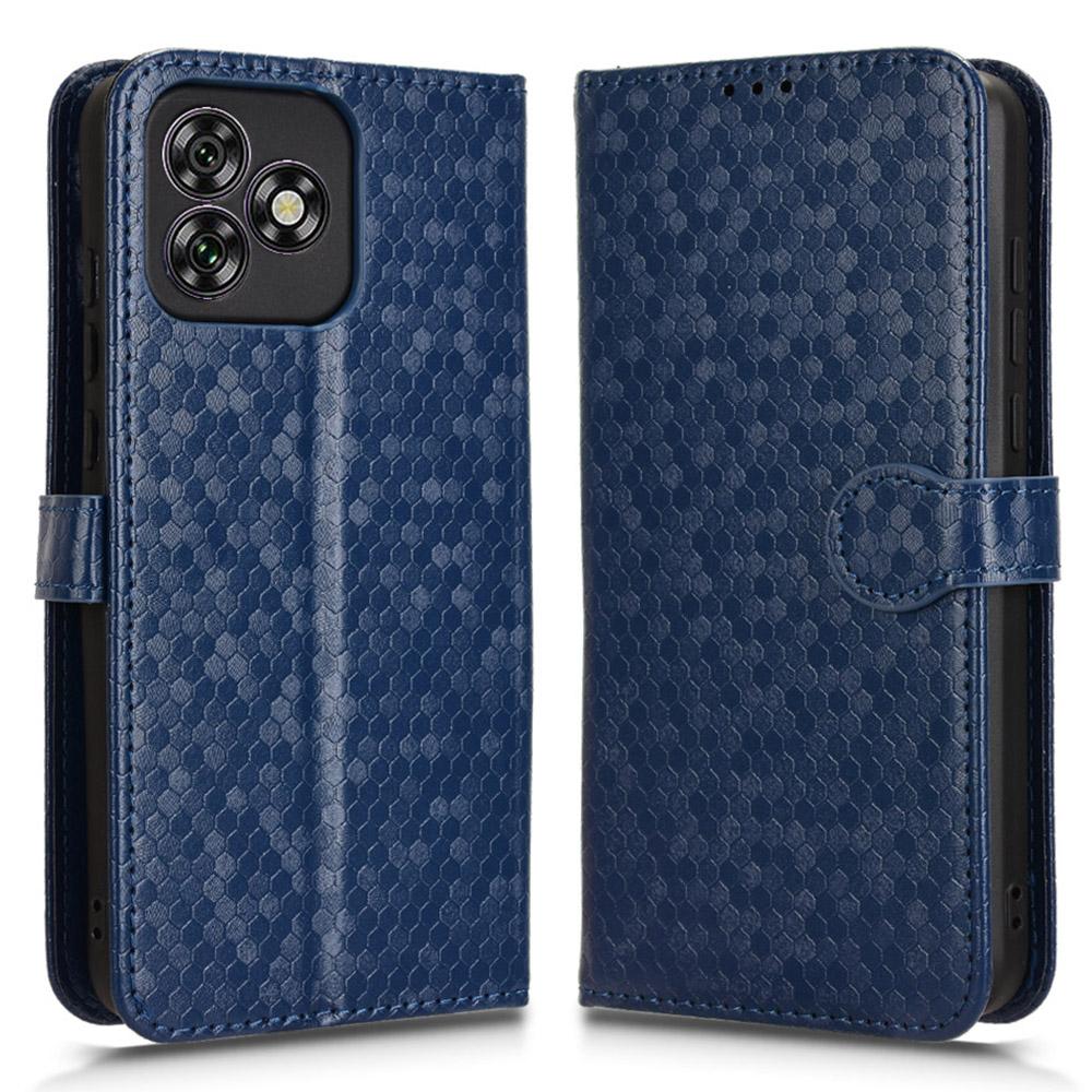 Dla Oukitel C53 Etui Portfelowe Wytłoczony Wzór Kropek Skórzane PU Pokrowiec na Telefon