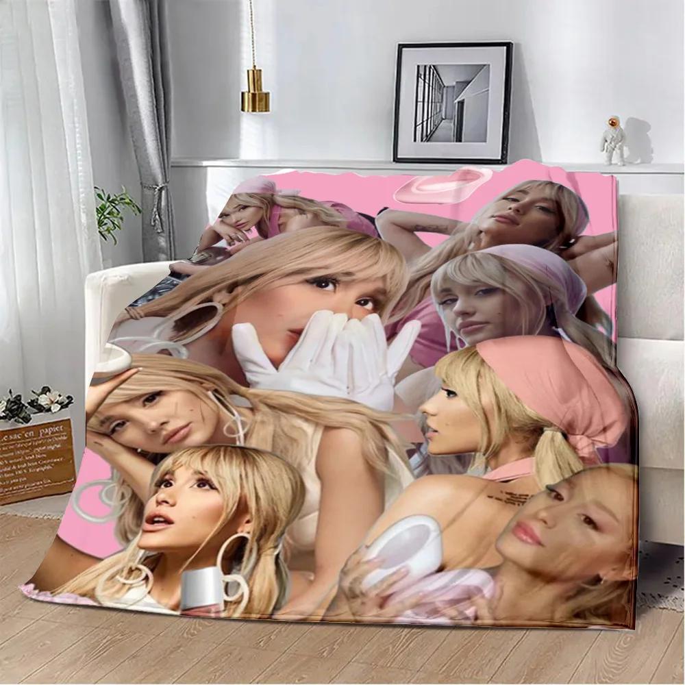 Ariana Grande Bedruckte Decke Weich Warm Perfekt für Zuhause Reisen Picknicks und Geschenke