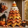 DIY Fabric Ornament Set Quilted Christmas Tree Craft Kit, Vintage Patchwork Handmade Xmas Sewing Set, Tabletop Holiday Decor for Beginners Adults Kids