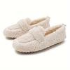 Fur Shoes Female Fall and Winter Outside 2025 Lamb's Wool Soybean Shoes Female Padded Flat Bottom Cotton Shoes Big Size
