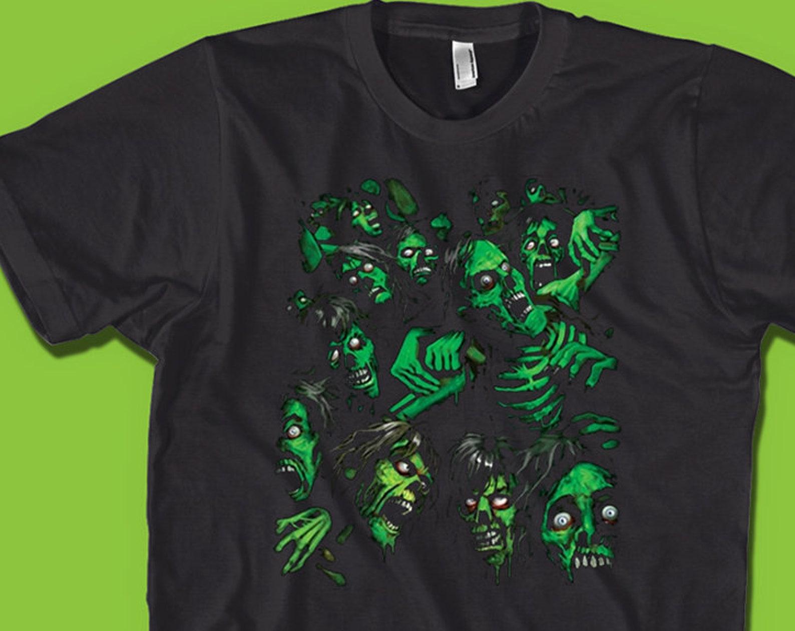 Zombie Pile T-Shirt: Funny Halloween Graphic Tee L
