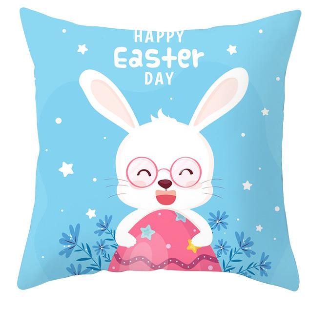 

Новая наволочка на подушку с пасхальным кроликом, праздничный подарок, домашний декор, наволочка на подушку 45*45cm