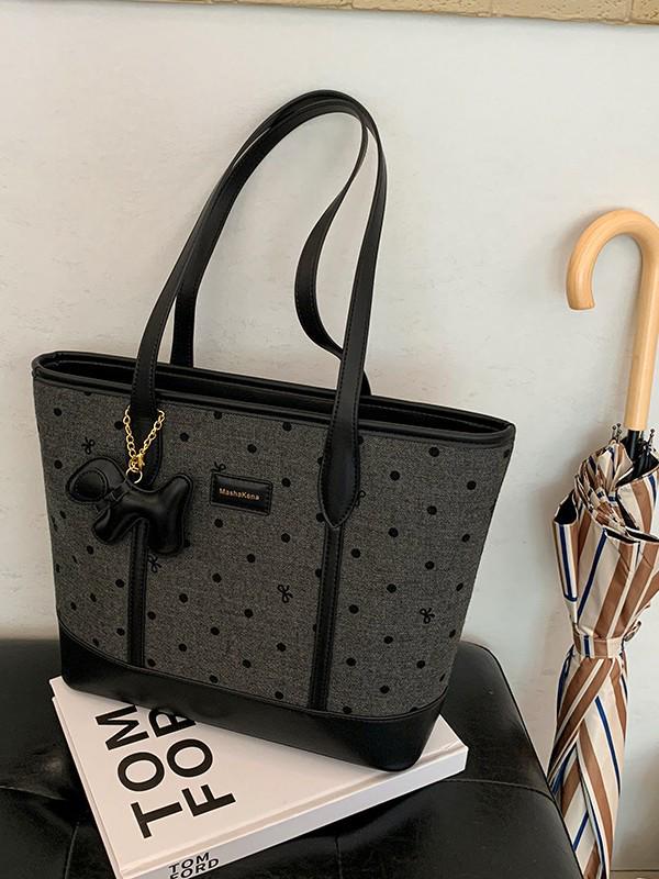 2025 Retro Women's Large-Capacity Tote & Crossbody Bag for College Students