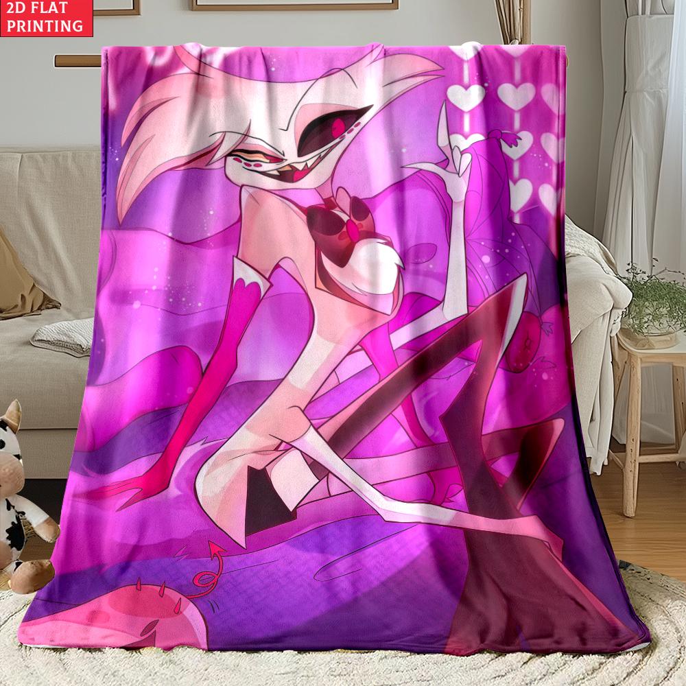 Anime Thin Flannel Blanket for Bedrooms,Living Rooms,Sofas Blankets,Offices,Lunch Breaks,Picnics,blankets Fluffy Blanket