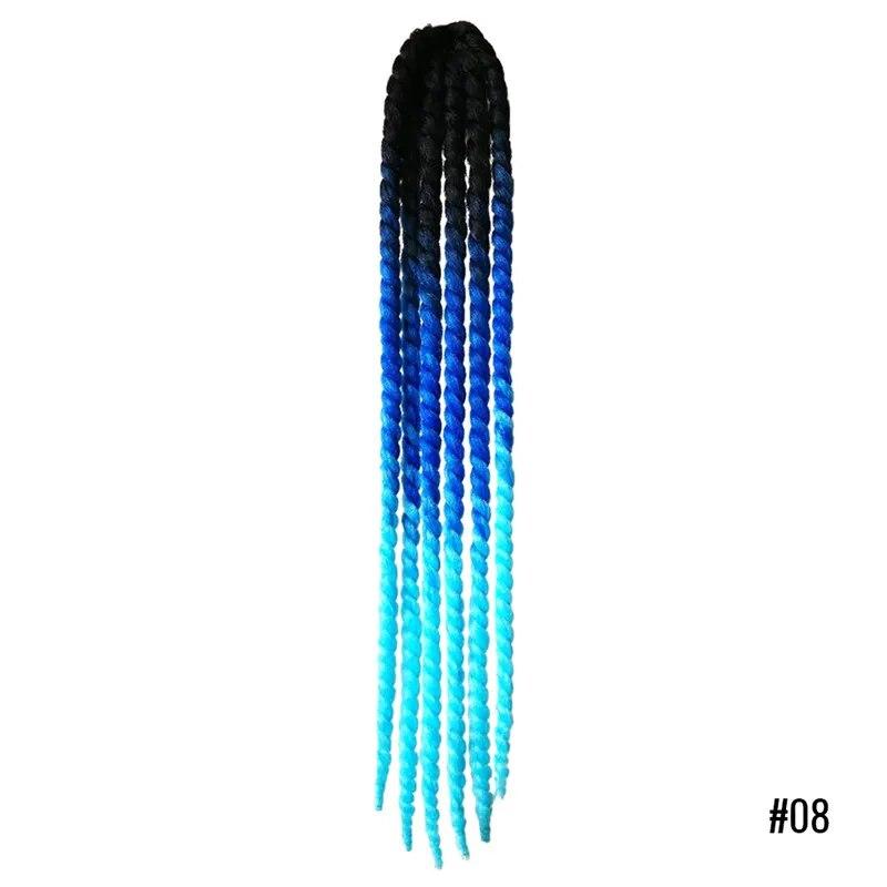 60cm Punk Style Motorcycle Scattered Gradient Ramp Helmet Braids Twist Braid Horn Motocross Motorbike Off Road Moto Decor Braids
