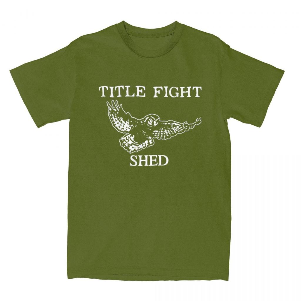 Title Fight Shed Owl for Men Women T Shirts Floral Green Merchandise Awesome Tee Shirt T-Shirts Cotton New Arrival Clothing
