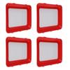 4PCS Food Preservation Tray Vacuum Sealing Food Storage Container for Refrigerator Freezer
