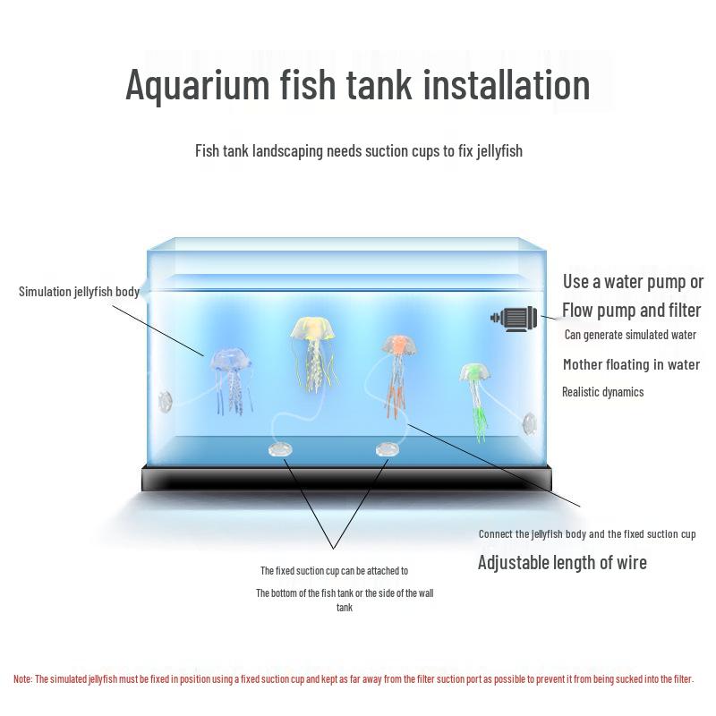 Mini Luminous Jellyfish Lamp - Small Silicone LED Decoration