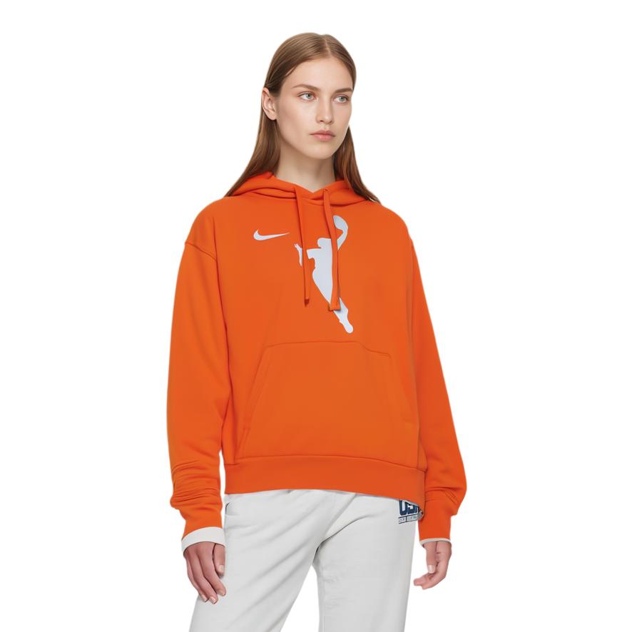 Nike Sweatshirts Unisex Orange Hooded Moderate Regular DR9596-820