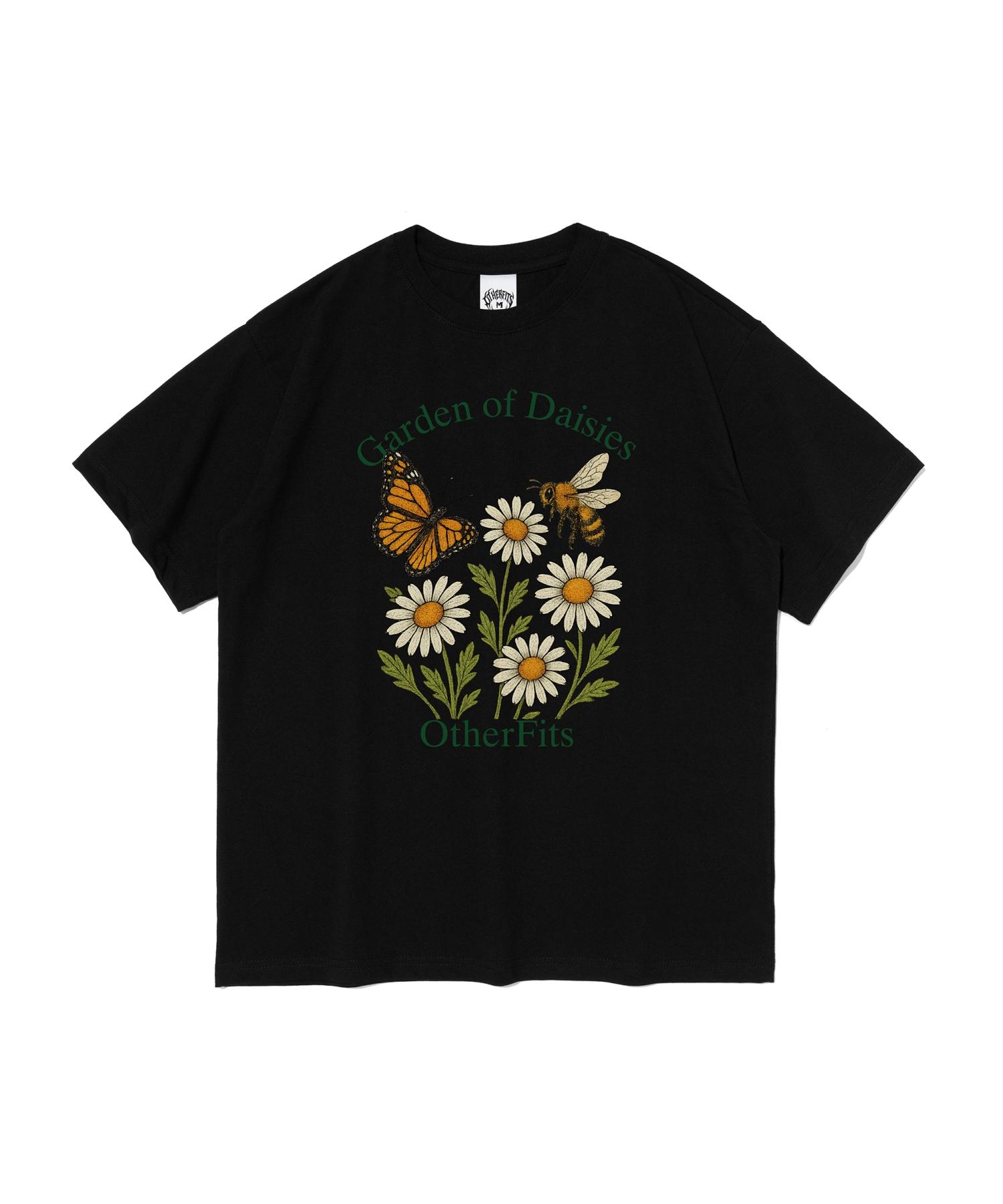Ader Fits Daisy Flower Short Sleeve T-Shirt (Black) S