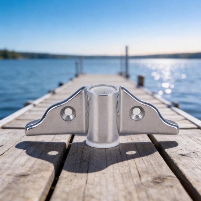 Boat Oar Support Mounting Bases, 2 Piece Butterfly-Style Oarlock Socket Hardware for Organized Placement on Small and Fishing Boats