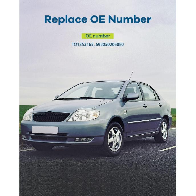 LUJUNTEC Interior Door Handle Manaul Lock,Front Rear Door Handle Passenger Right Side,Replacement for 1998-2002 For Toyota for Corolla,1pcs Beige