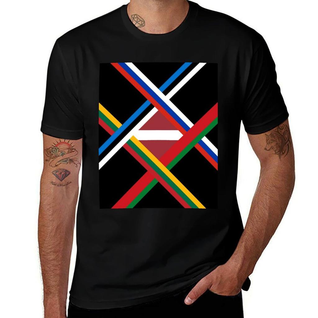Latvia n Neighbours TShirt Casual Everyday Short Sleeve TShirt