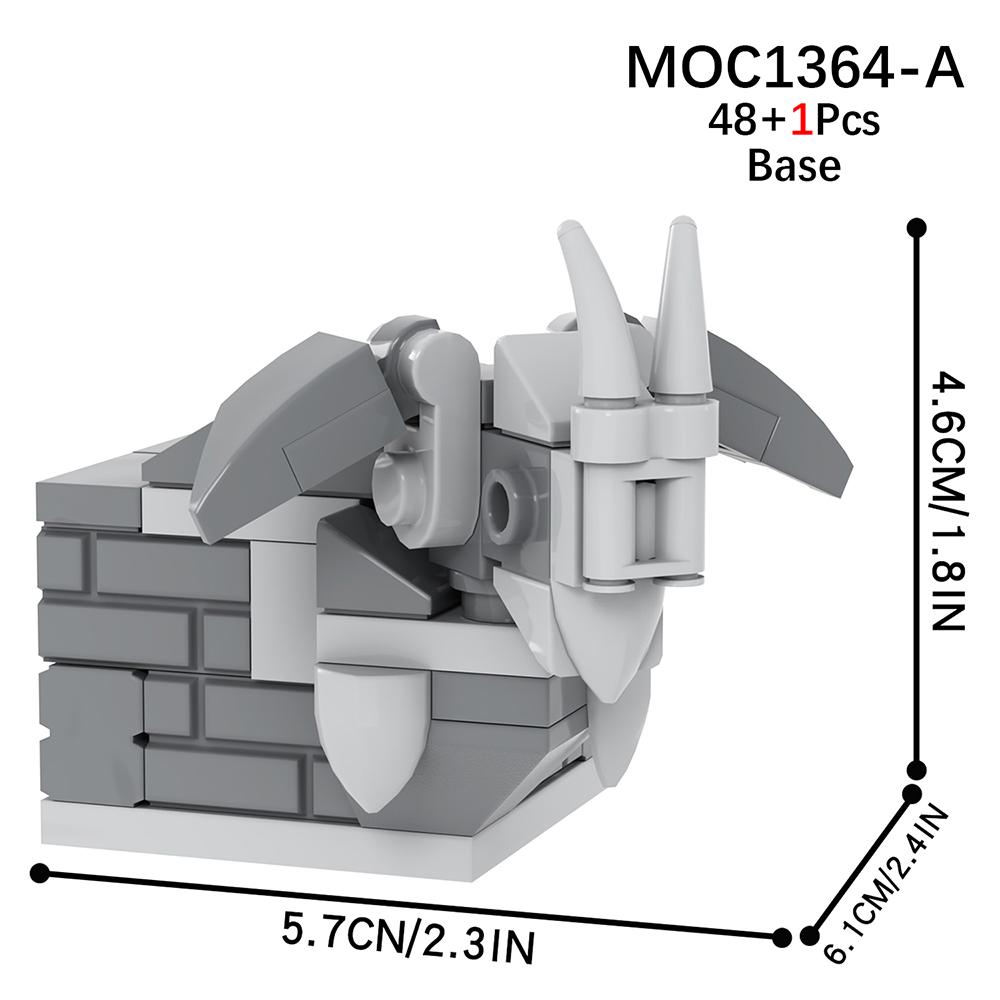MOOXI Filmreihe MOC Steine Set Figur BrickHeadzed Modell DIY Bausteine Montessori Kinder Bildungsspielzeug Für Kinder Geschenk