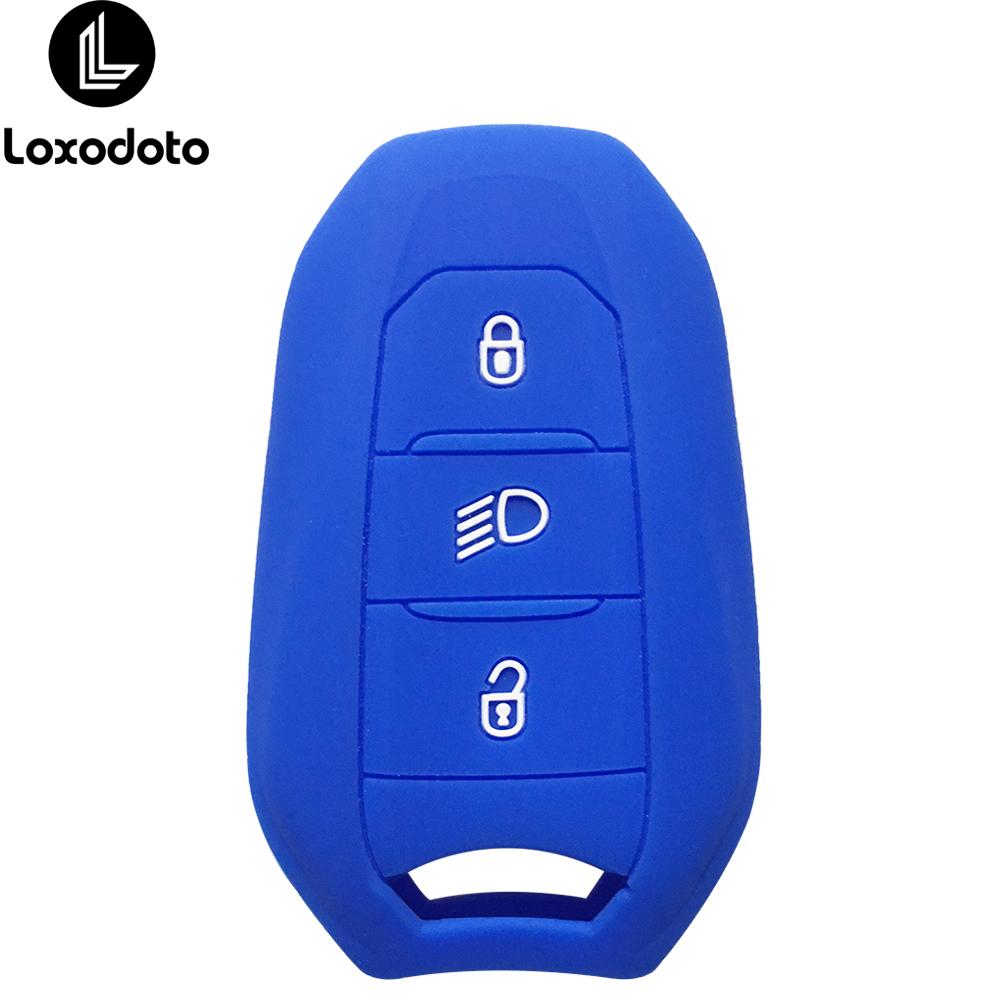 silicone car accessories key chain cover case for citroen C4 c3 C5 C6 DS3 DS5 DS6 for peugeot 508 2008 3008 308 e-208 2021 2022