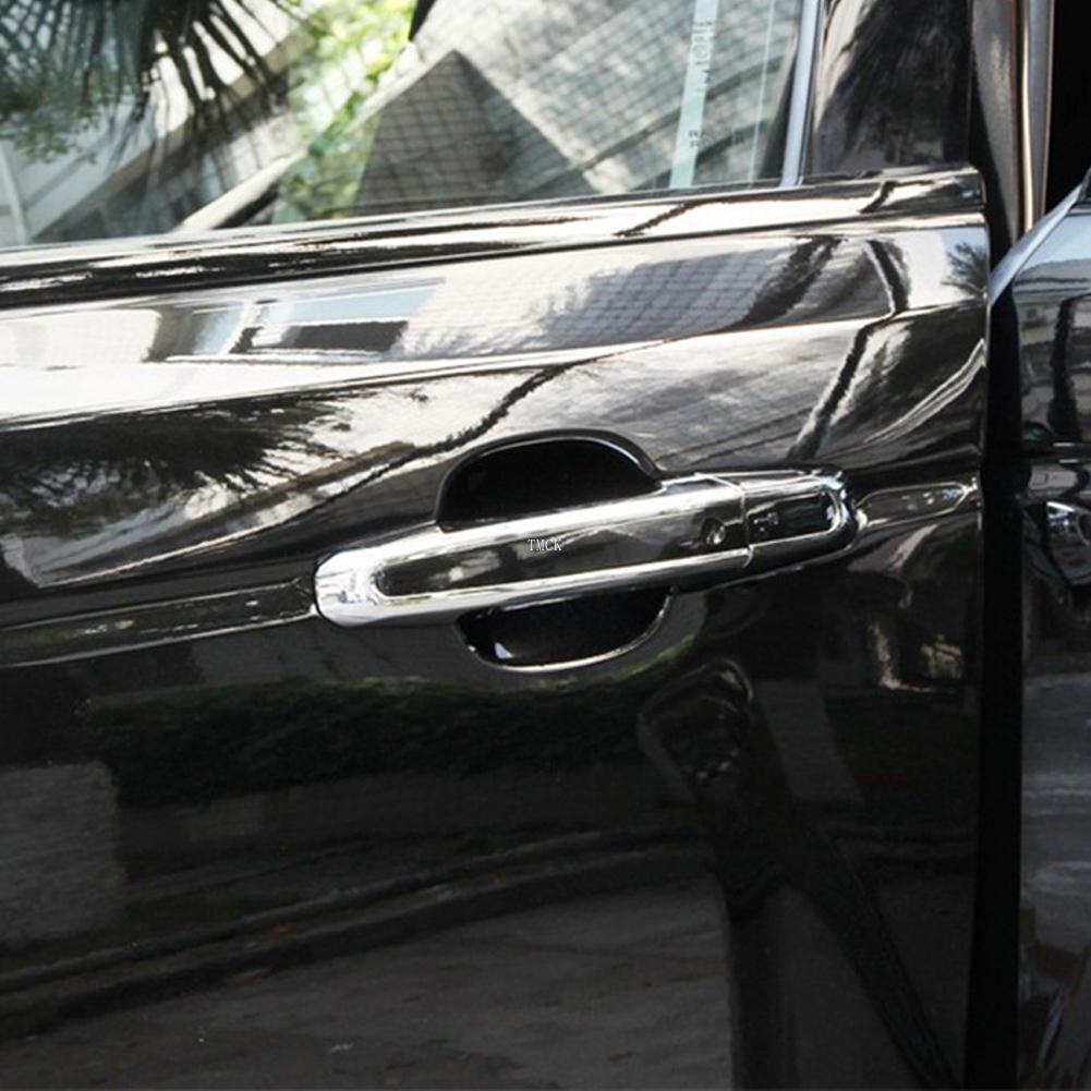 For Jaguar XE X760 XF X260 F-PACE X761 2015 2016 2017 2018 2019 Chrome Bright Silver Car Door Handle Cover Trim Frame Stickers SS3