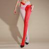 Sexy Horse Oil Stockings Cross Open Crotch Pantyhose 8D Glossy Tights Summer Ultra-thin Women's Erotic Temptation Black Stocking