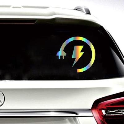 Naklejka na samochód w kształcie wtyczki elektrycznej Zderzak Szyba przednia Naklejka samochodowa Motocykl Laptop Wodoodporny Ciężarówka Samochód Pojazdy