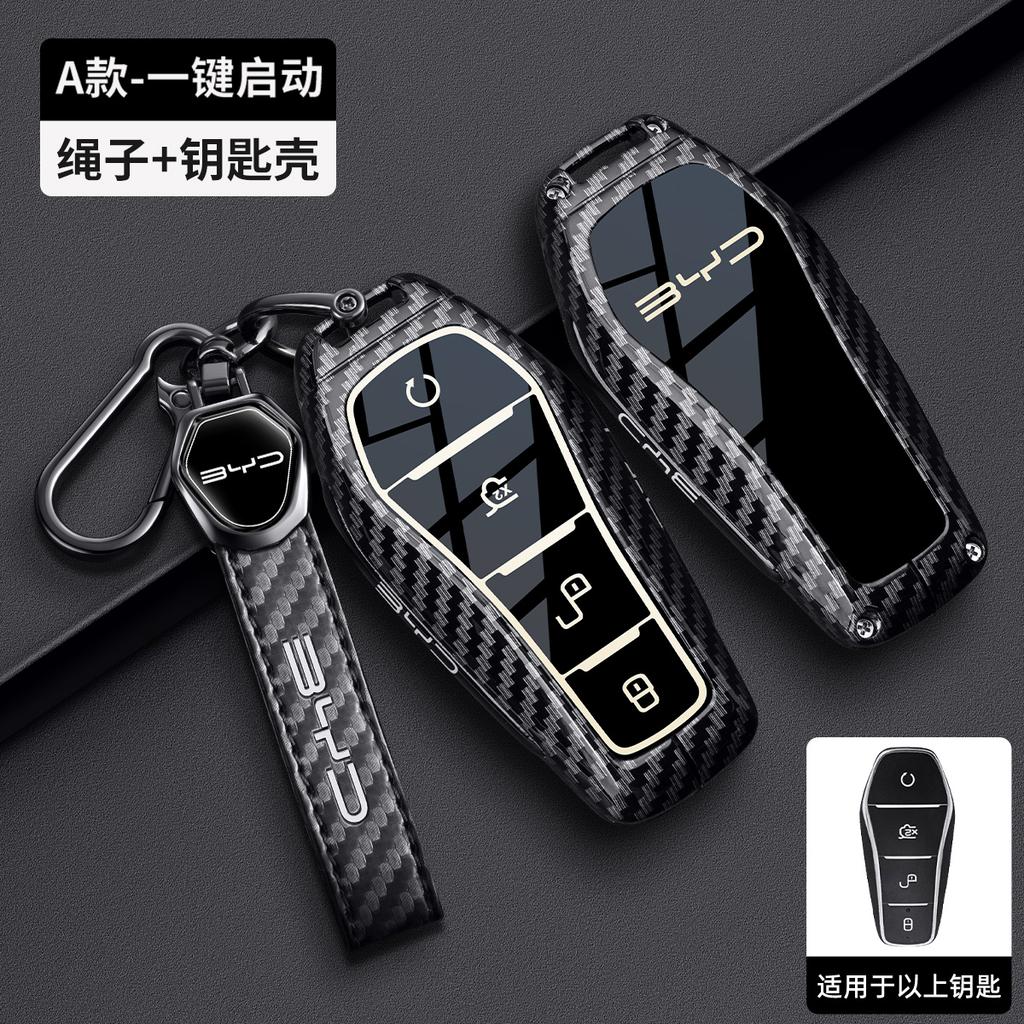 Car Key Case For Byd Atto 3 Han Ev Dolphin Remote Control Protect Cover Auto Accessories