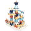 Zestaw Klocków Tor Kulkowy Kosmiczny Zabawka dla Dzieci Tor Kulkowy Zjeżdżalnia Puzzle Edukacyjny Zestaw DIY Prezent Urodzinowy dla Chłopców Dziewczynek 60szt