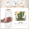 ComSaf Glass Vase, Transparent, Stylish, Scandinavian Design, Perfect for Living Rooms, Bedrooms, and Offices, Ideal for Hydroponics, Arranged Flowers