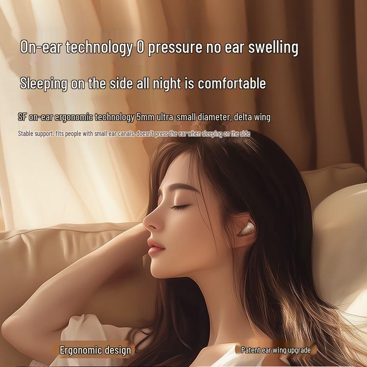In-Ear Bluetooth Sleep Earbuds: Noise-Canceling, ASMR-Friendly, Comfortable for Side Sleepers, Wireless Earphones.