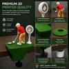 Golf Game Bottle Opener Desk Clamp Design Golf Player Figurine Beer Opener With Golf Ball Opener Funny Golf Themed Bar Decor