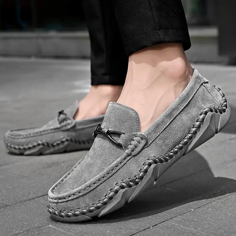 Loafers Shoes Men 2025 Spring Clasicc Comfy Man Flat Moccasin Fashion Shoes Men Slip on Boat Shoes For Men Casual Shoes