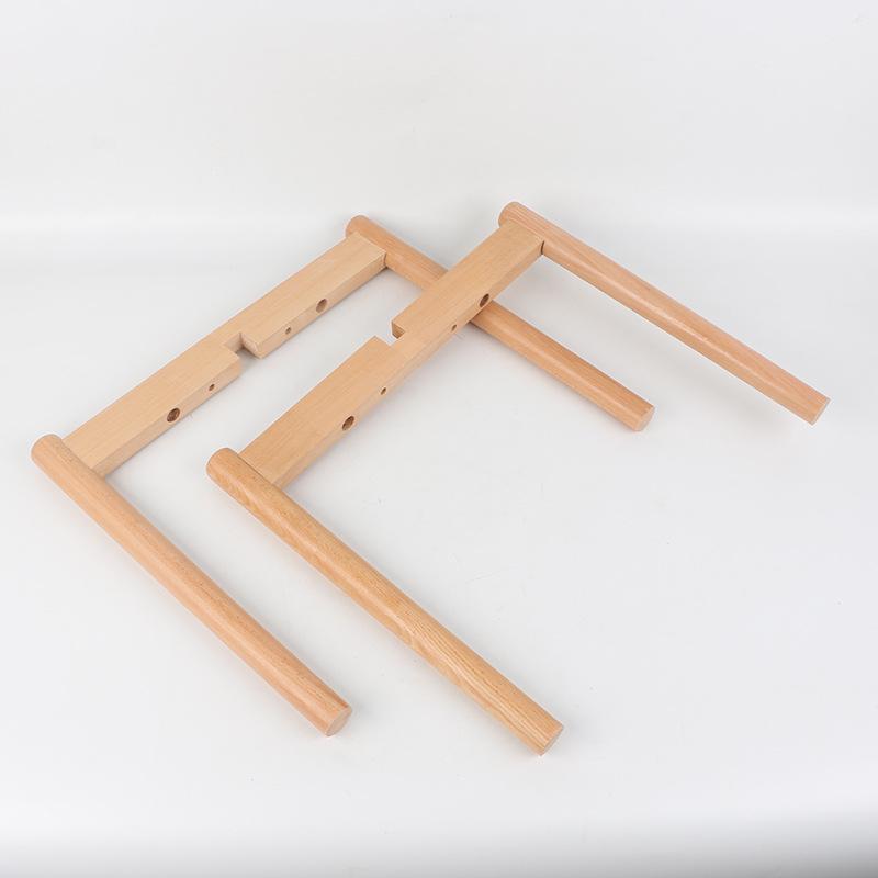 Sgabello da Bar e Gambe per Sedia in Legno di Faggio - Accessori per Mobili in Legno Massello per Fioriere