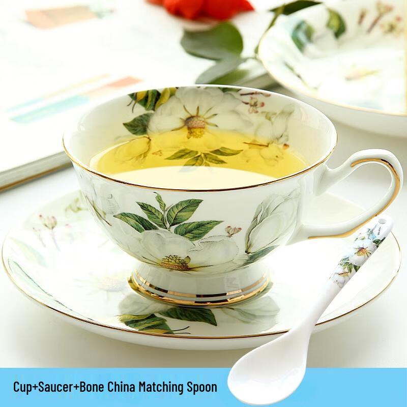 HANDUNYOU European Style Glass Coffee Cup Set