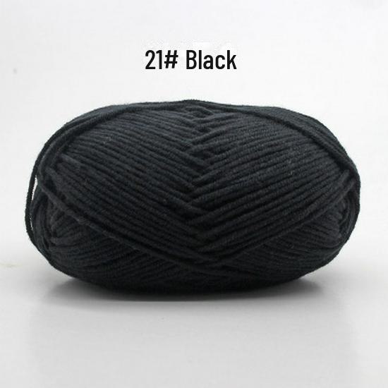 Fir de Bumbac Pieptănat cu 4 Fire pentru Căciulă și Fular Tricotate Manual pentru Bebeluși