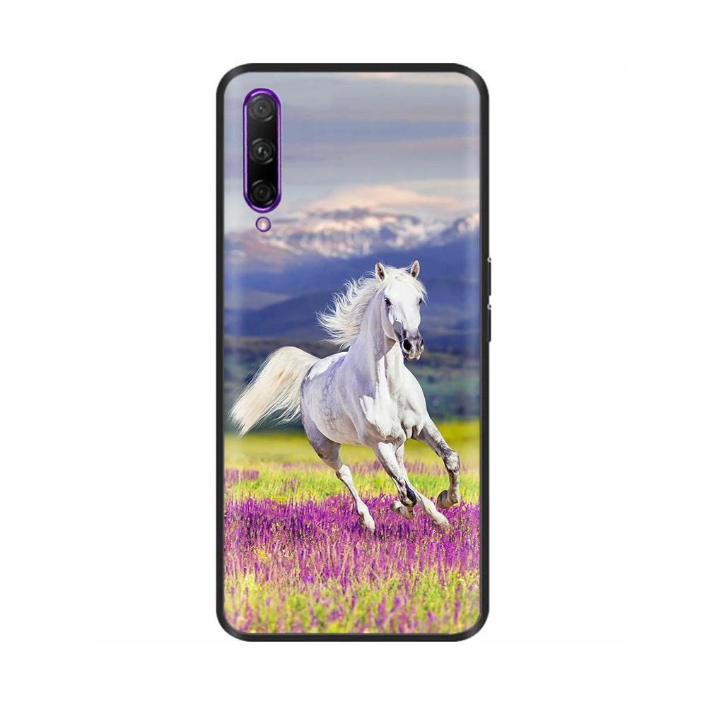 Black Silicone Case For Huawei P Smart Pro Case Cute Soft Cover for Huawei P Smart Pro Fundas PSmart Pro Protective Shell Capas