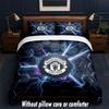 Set Biancheria da Letto Design Manchester United 1 Copripiumino + 2 Federe Morbido Traspirante Biancheria da Letto per la Casa