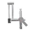 G1/2 Bathtub Faucet Set Wall Mounted Copper Silver Multifunctional Foldable Bathroom Faucet Set