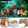 Safari Animal Toy 12 Realistic Jumbo Wild Jungle Animal Large African Zoo Animal Figure Set with and Plastic Animal Learning Toys for Boys and Girls