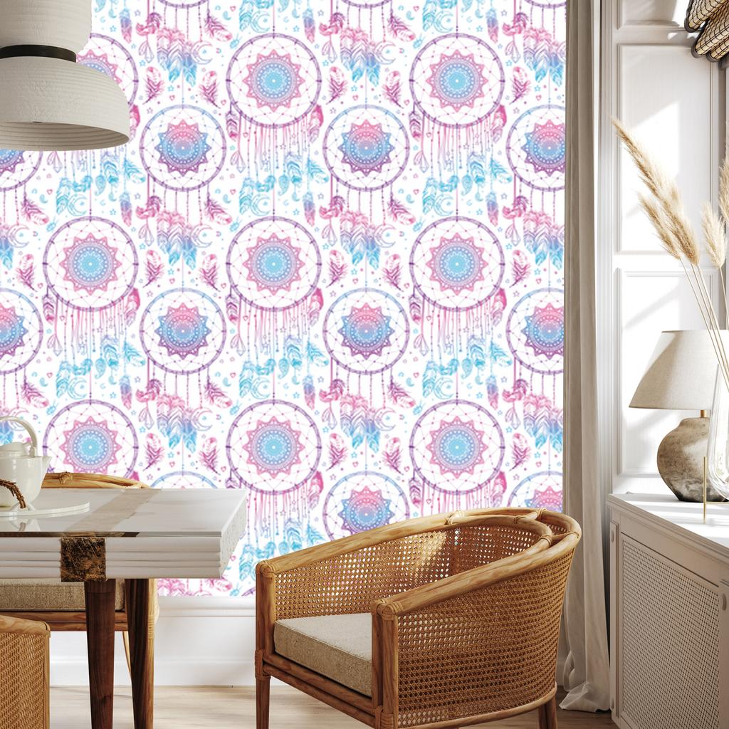 Indian dream catcher wallpaper for living room and bedroom 50x1000