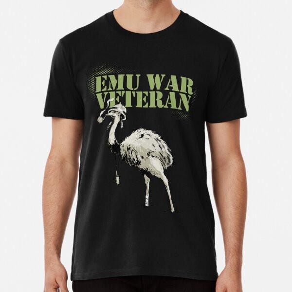 Emu War Veteran Meme Reverse Parody TShirt Made in Australia Unisex T-Shirt S