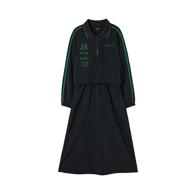 Rap Lettering Nylon Dress Aq3Wo860